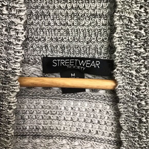 STREETWEAR Society knit sweater cardigan crochet light short sleeves cotton top - Picture 4 of 10